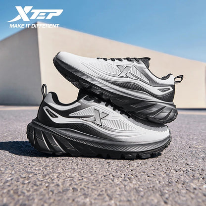 Xtep Men's Running Shoes Lightweight Breathable Shock Absorption Wear-Resistant Durable Cushioned Sneakers 875419110002
