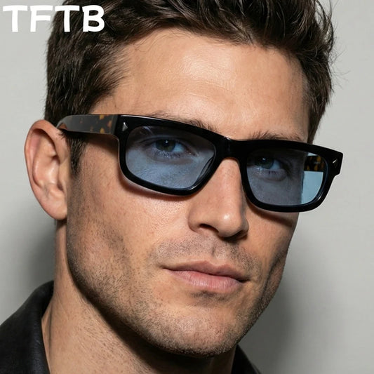 TFTB Fashion Trend Polarized Men's and Women's Sunglasses High quality Acetate Retro Square UV Protection Driving Glasses S32241