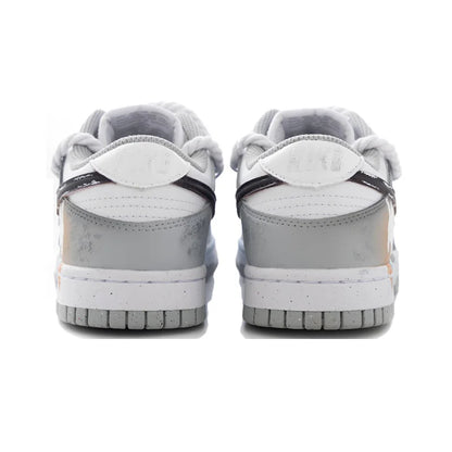Individuell gestaltete Sneaker: Nike Dunk Cyberpunk Graffiti Gradient Blended Artistic Low-Top Unisex-Skateschuhe