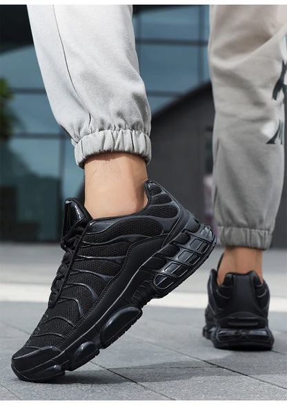 Men's Cushion Sports Shoes Lightweight Breathable Running Shoes Gym Workout Training Walking Comfortable Shock Absorption