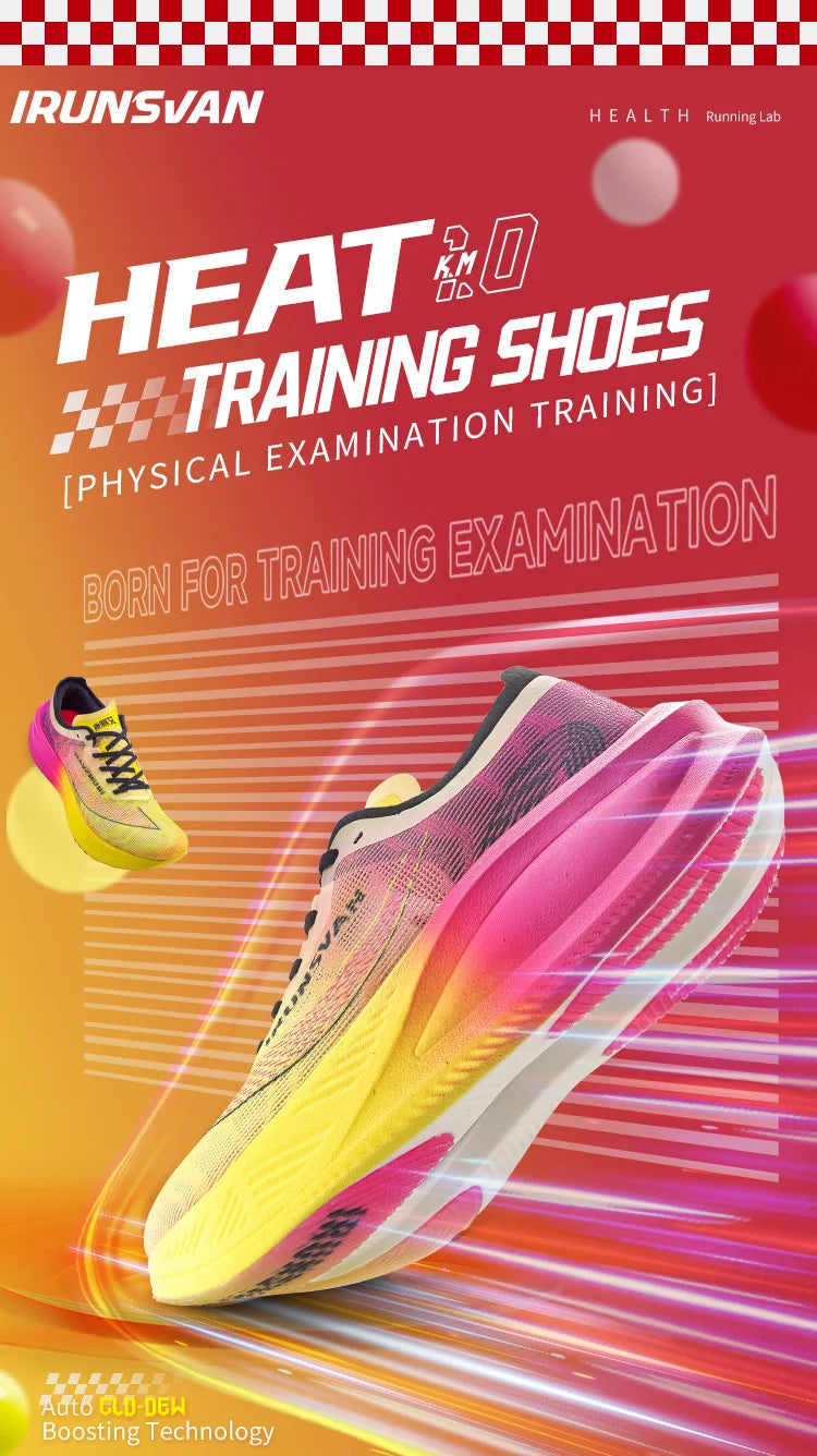IRUNSVAN Rehuo 1.0 Full Length Carbon Plate Running Shoes Marathon Ultra Lightweight Men's 24028