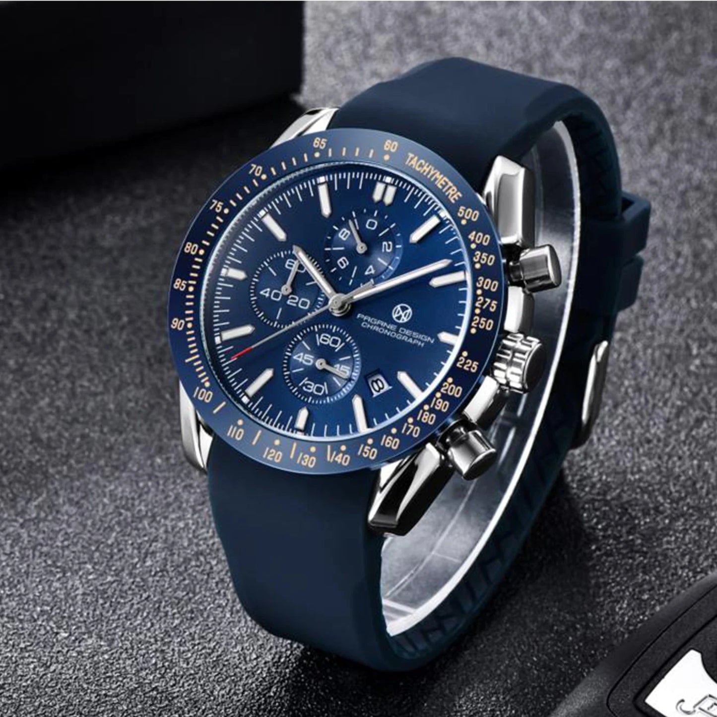 PAGANI DESIGN 45MM 2026 Men Quartz Watches 30M Waterproof Luxury Business Stainless Steel Relogio Masculino 5140