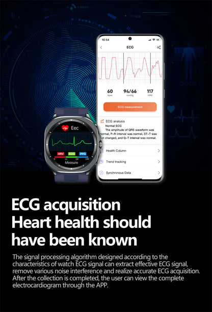 2026 New Health track Smartwatch Air Pump Airbag True Blood Pressure Health Measure Smart Watch Men Women Blood oxygen BT Call