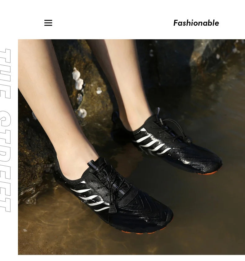Uomo Donna Scarpe da acqua Scarpe acquatiche Scarpe drenanti Sport da spiaggia Sandali da nuoto Asciugatura rapida Canottaggio A piedi nudi Immersioni Pesca Surf Sneakers
