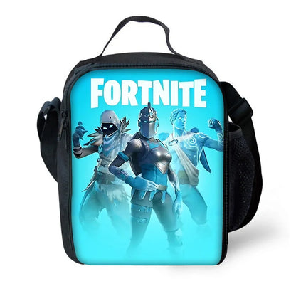 Child Insulated Large Capacity Hot Game Fortnite Bag for Boys and Girls Student Outdoor Picnic Reusable Thermal Cooler Lunch Box