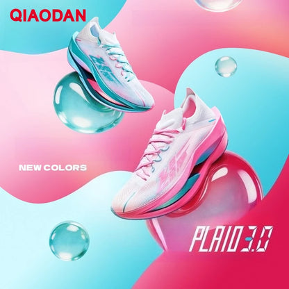 QIAODAN Feiying Plaid 3 Carbon Plate Men's Running Shoes 2026 Marathon Racing Sneakers Rebound Cushion Athletic Shoes QDB023262290