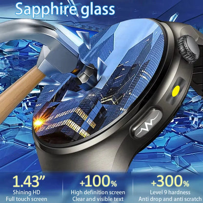 2026 AI Health Smartwatch ECG + PPG, Blood Pressure, Uric Acid & Body Fat Monitoring, AMOLED Display & Bluetooth Calling