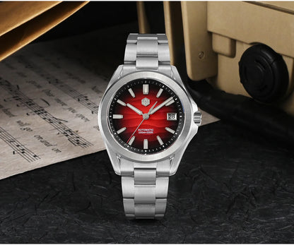 San Martin New Gada Watch 39mm Desert Texture Men Dress Watch NH35 Automatic Mechanical Sapphire Waterproof 100m Luminous SN0129