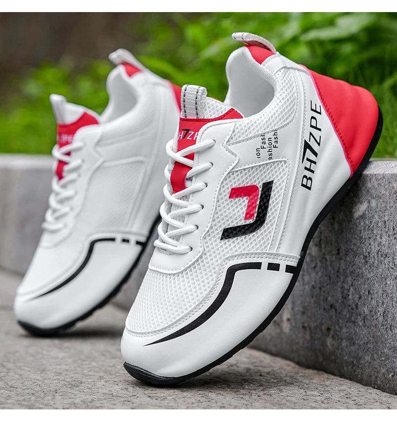 Merkbescherming: nieuwe lichtgewicht, antislip, ademende, slijtvaste hardloop- en sportschoenen voor heren, veelzijdig en geschikt voor vrijetijdsgebruik
