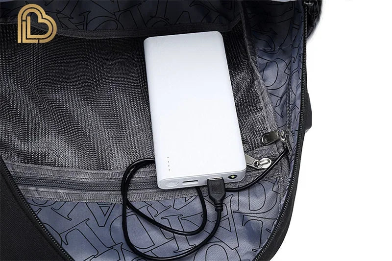 Ultima Knight F-Fortnited Battle Royale Rucksack mit USB-Ladeanschluss, Anime-Figuren und Studienfach für Schreibwaren für Schüler