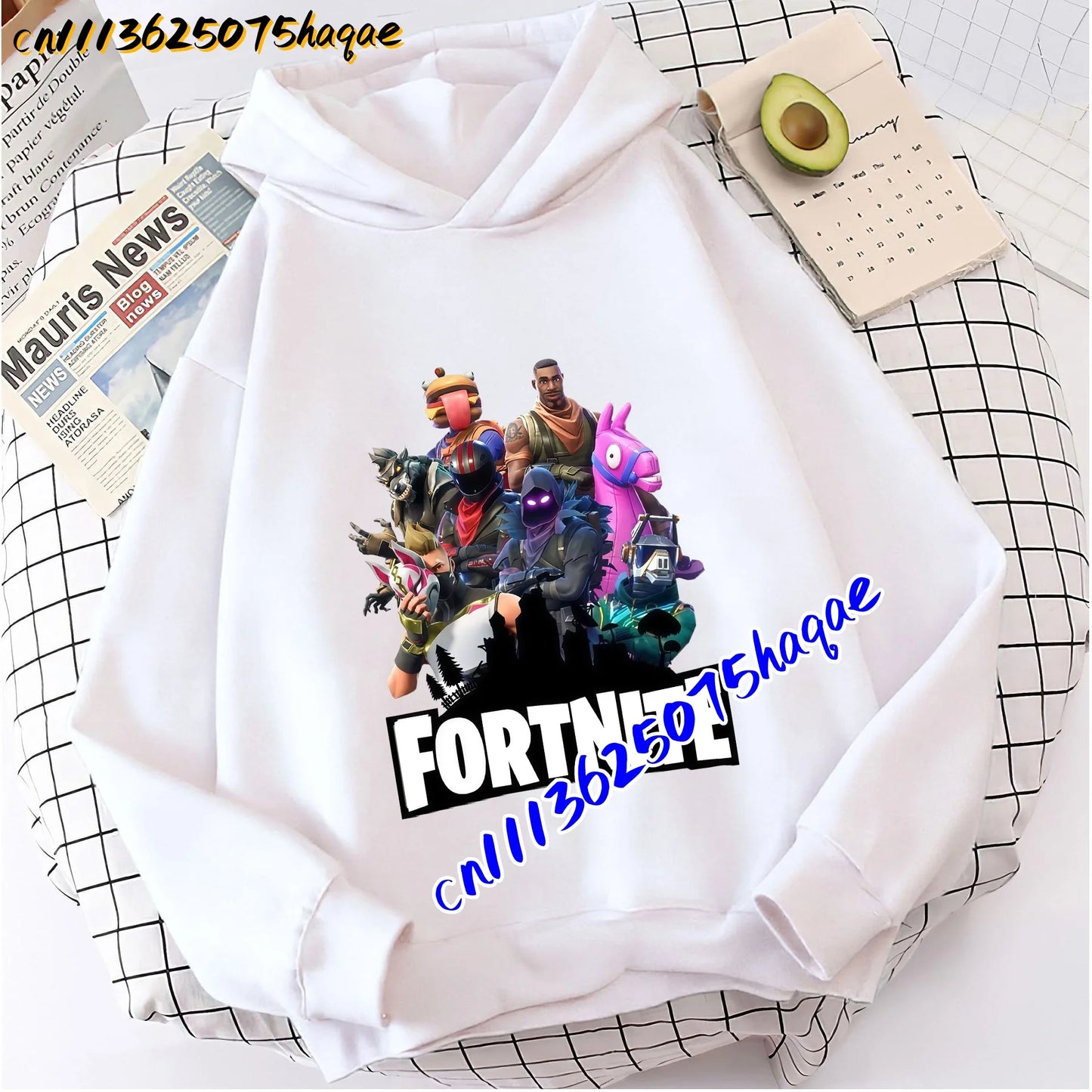 FORTNITED Children Long-sleeved Girls Boy Streetwear Boys Baby Hoodies Pullover Sweatshirt  Anime Fashion Kid Clothing Tops Gift