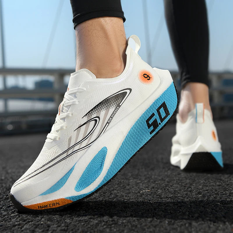 FourSeasons herensportschoenen CarbonPlate hardloopschoen, ademende marathon- en wedstrijdschoenen, comfortabele atletiek- en trainingsschoenen, wandelschoenen