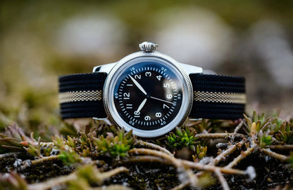 RDUNAE RA05 Vintage Military Watch 2035 Movement Quartz K1 Mineral Glass Crystal Stainless Steel Luminous Waterproof Men's Watches