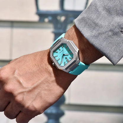 Nuovo orologio di lusso quadrato PAGANI DESIGN 2026 da uomo al quarzo, vetro zaffiro AR, movimento giapponese, luminoso, in acciaio 316L all steel