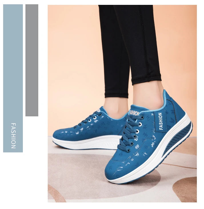 Adidași pentru femei, pantofi vulcanizați la modă pentru femei, pantofi fără toc pentru femei, pantofi de mers pe jos cu platformă, mărimi mari, Zapatillas Mujer