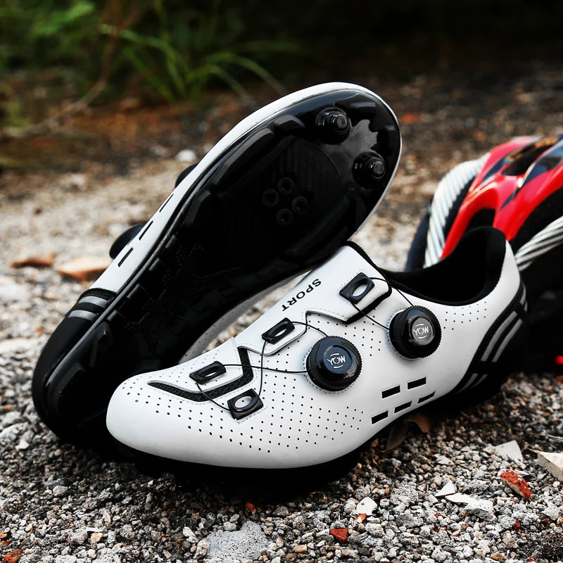 Men’s Professional MTB and SPD Cycling Shoes Mountain Racing Shoes Women’s Mountain Racing SPD Road Cycling Shoes