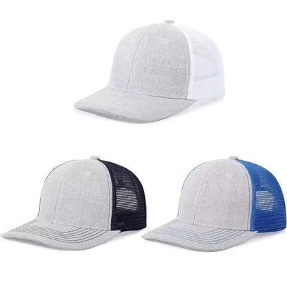 High Quality Mesh Baseball Cap Women Men Summer Cotton Breathable Sunhat Unisex Adjustable Snapback Trucker Hats Male Female
