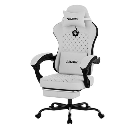 Gaming Chair High Back Ergonomic Computer Chair With Footrest Reclining Adult Comfortable Office Chair 