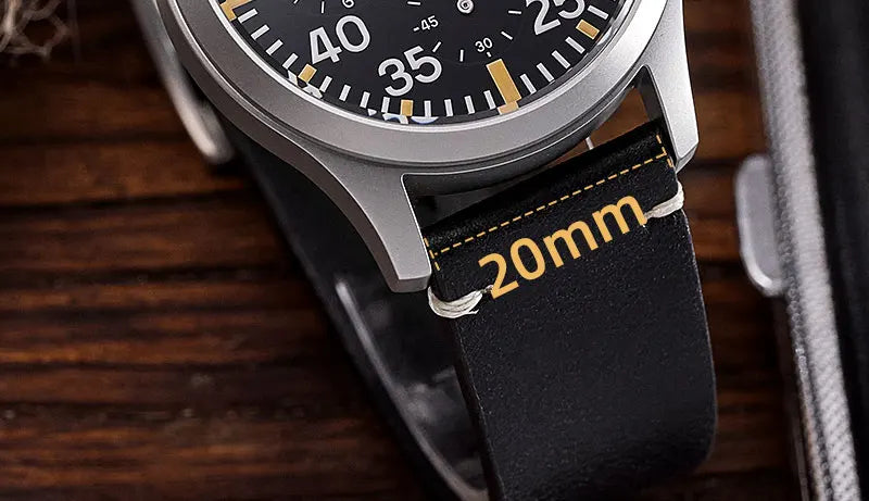 Baltany Quartz Chronograph S5045 Sunburst Blue Dial VK67 100M Stainless Steel Calendar Window Sapphire Vintage Military Watches