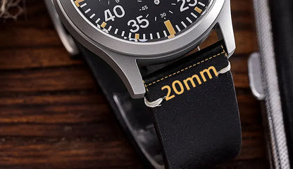 Baltany Quartz Chronograph S5045 Sunburst Blue Dial VK67 100M Stainless Steel Calendar Window Sapphire Vintage Military Watches