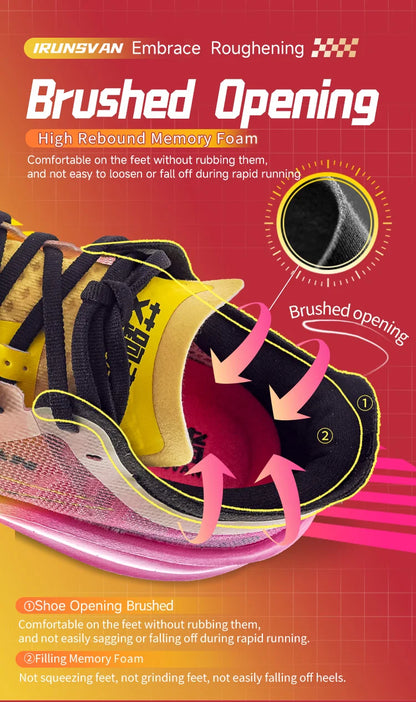 IRUNSVAN Rehuo 1.0 Full Length Carbon Plate Running Shoes Marathon Ultra Lightweight Men's 24028