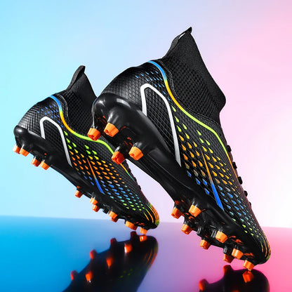 Mens Football Field Boots Ultralight Turf Indoor Society Training Soccer Shoes Cleats for Kids Sneakers TF/FG Football Shoes