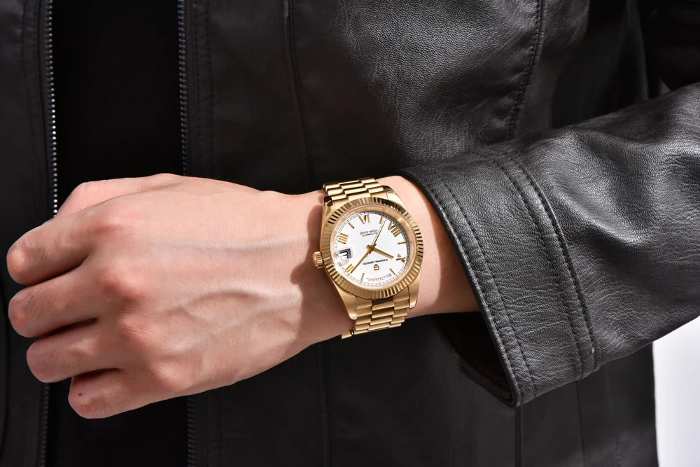 2026 New PAGANI DESIGN Rose Gold Luxury Men's Watches Automatic Mechanical Watch For Man AR Sapphire Waterproof Date Men Clock
