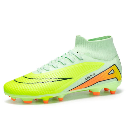Chaussures de football montantes pour hommes, crampons longs, chaussures de football pour adultes, légères, entraînement sportif professionnel