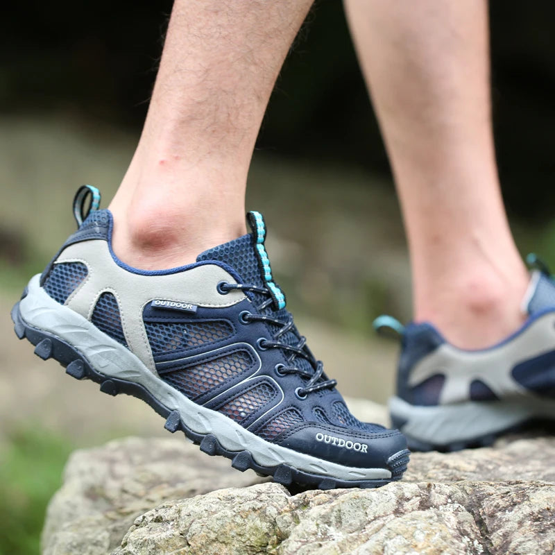 Primăvară-vară Bărbați Femei Adidași pentru activități în aer liber Pantofi de trekking și drumeții Pantofi sport pentru alergare pe traseu Tălpi groase Promoție Reducere