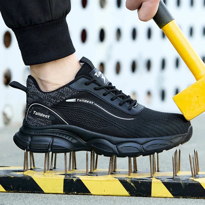 Chaussures de sécurité pour hommes, chaussures de travail anti-écrasement et anti-perforation, bottes de sécurité indestructibles pour hommes, chaussures isolées, bottes tactiques