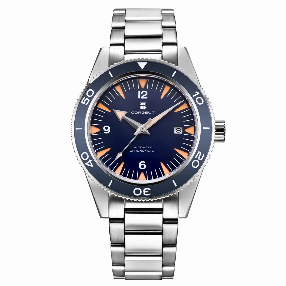 Montre de luxe pour homme Corgeut, étanche à 100 m, lunette en céramique, 41 mm, verre saphir, mouvement mécanique automatique Miyota, style montre de plongée