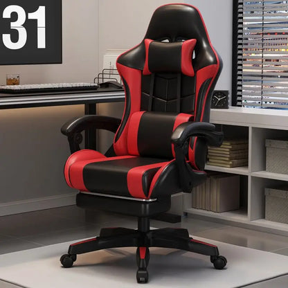 Ergonomisk gamingstol til hjemmekontor, lange sessioner og streamere – justerbar, tilbagelænbar, let og slidstærk