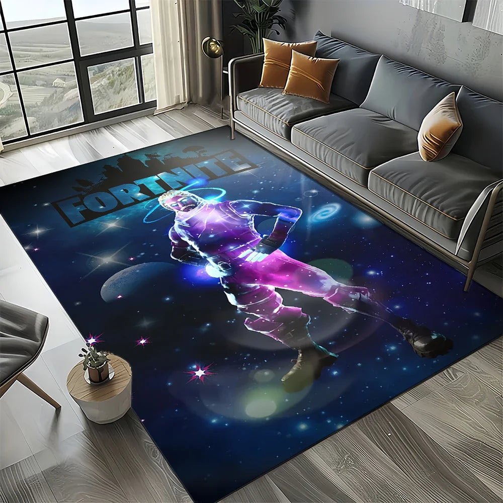 2025 Games 3D F-Fortnite Cartoon Carpet Rug for Living Room Bedroom Home Sofa Decoration,Kids play Area Rug Non-slip Floor Mat