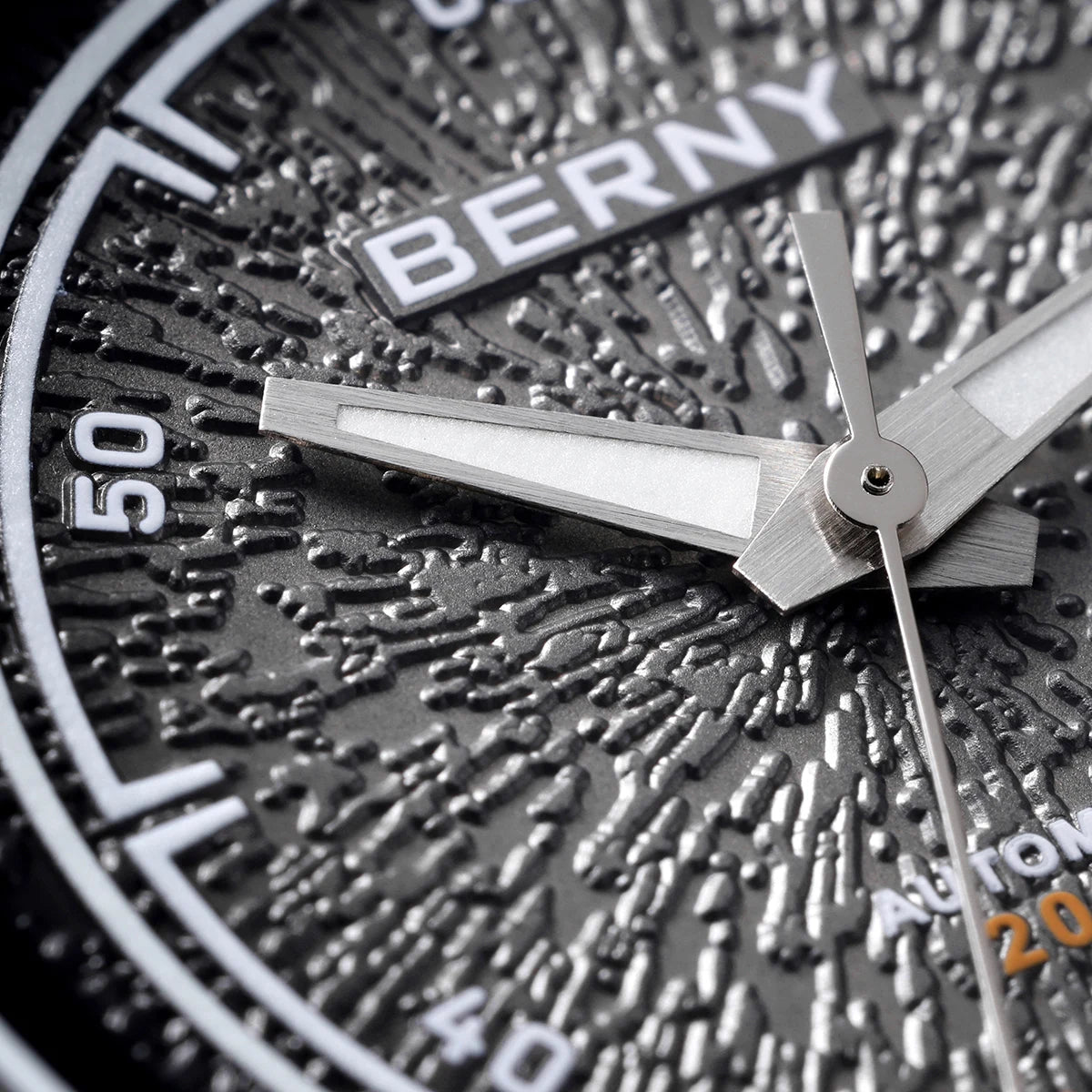 BERNY Automatic Diving Watches for Men Full Titanium Lightweight Super Luminous Mechanical Men's Diver Watch 20ATM Sapphire