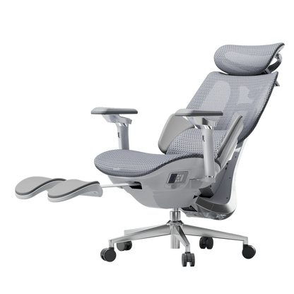 Smart Ergonomic Office Chair Fully Automated Lumbar Tracking 4D Headrest 720° Adjustable Armrests Mesh Swivel Chair Stylish