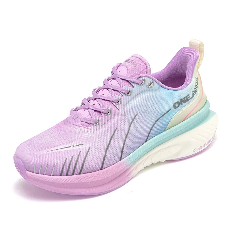 ONEMIX Nieuwe hardloopschoenen met demping voor heren, geschikt voor intensieve hardlopers, met veters, sportschoenen voor dames, antislip, outdoor, atletische herensneakers