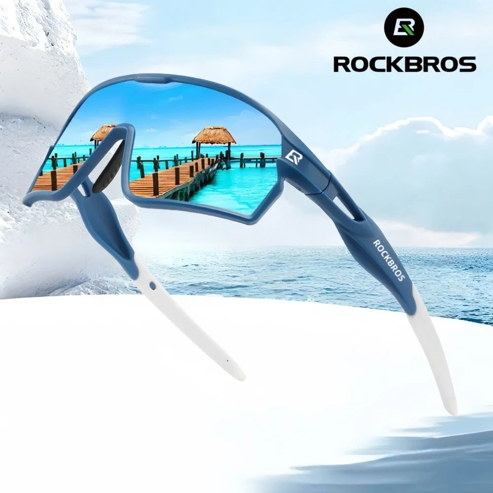 ROCKBROS Cycling Polarized Glasses MTB Road Bike Sunglasses UV400 Bicycle Sun Protection Light Unisex Bike Sports Equipment