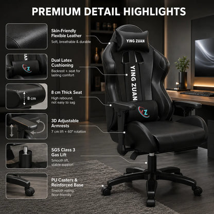 AOLIVIYA Modern Light Ergonomic Gaming Computer Chair Reclining For College Students Men Dormitory Home Office Study Room Seat