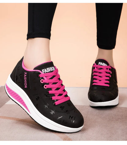 Adidași pentru femei, pantofi vulcanizați la modă pentru femei, pantofi fără toc pentru femei, pantofi de mers pe jos cu platformă, mărimi mari, Zapatillas Mujer