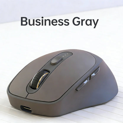 Bezdrátová myš FREEWOLF X7 Bluetooth 2.4G, duální režim, tichá, dobíjecí, 4000DPI, indikátor baterie, ergonomická, pro PC, Mac a notebook