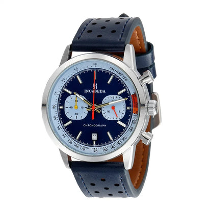 INCASEDA New Watch Timing Code Quartz Watch Multi functional Movement Men's Watch Round Luxury Brand Fashion Sports Quartz Watch