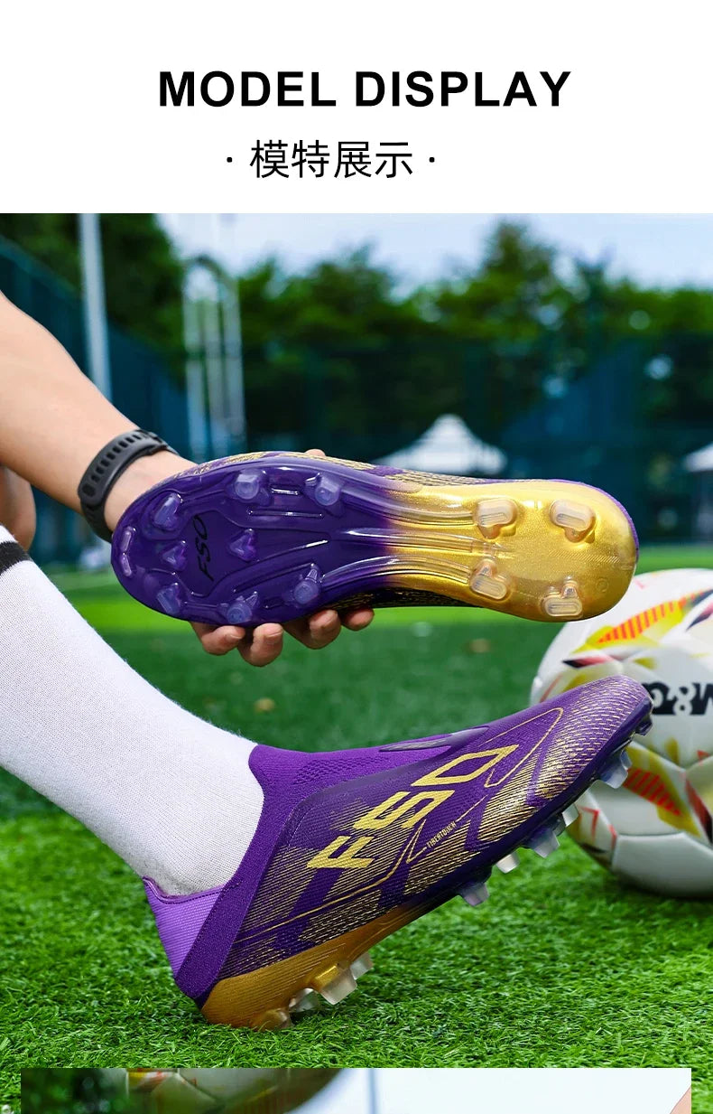 Moški nogometni čevlji Visokokakovostni nogometni čevlji Superge Za tekme V notranjih prostorih Protizdrsni Čevlji s špicami za travo Visoki čevlji za futsal Najbolje prodajani Čevlji za zunanjo uporabo