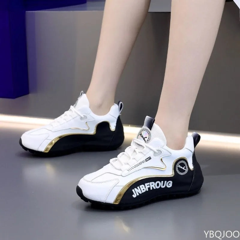 Zapatos casuales para hombre de talla grande, para primavera y otoño, con suela gruesa para aumentar la altura; tendencia de nicho; versátiles; zapatos deportivos planos para hombre
