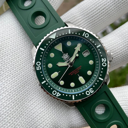 Mechanical Watch for Men STEELDIVE SD1973 Japan NH35 Automatic Movement Ceramic Bezel 200M Waterproof Classic Dive Small Abalone