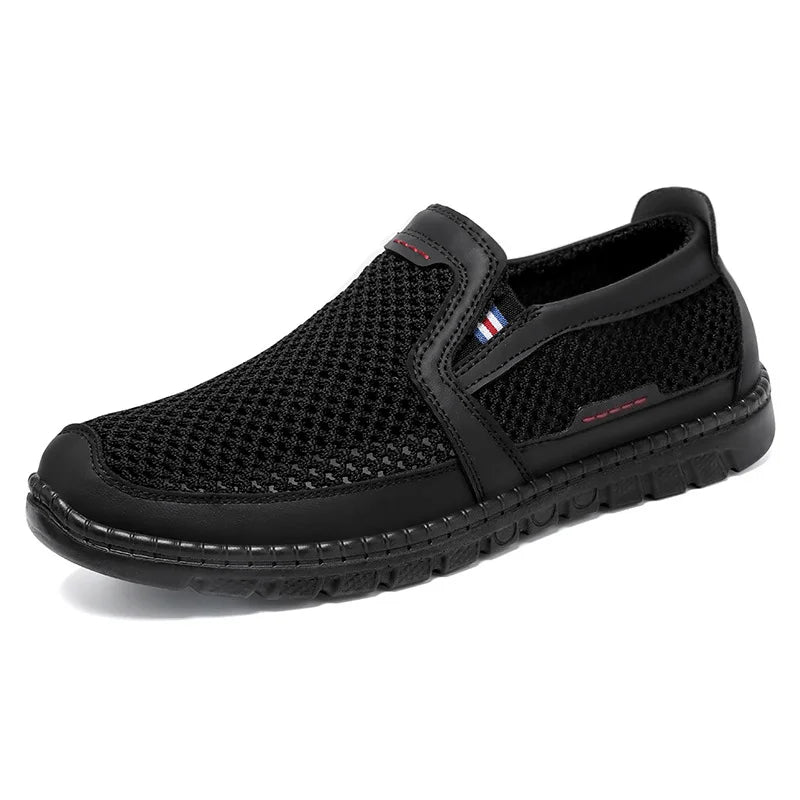 Zapatillas deportivas para hombre. Orificios de ventilación multifacéticos, que eliminan el olor sin cubrir los pies. Zapatillas deportivas informales. Zapatillas de diseño.