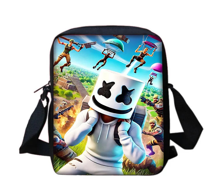 Hot Game Shooting Fortnite Child School Backpack with Shoulder Bag and Pencil Bags, School Bags for Boys and Girls, Best Gift