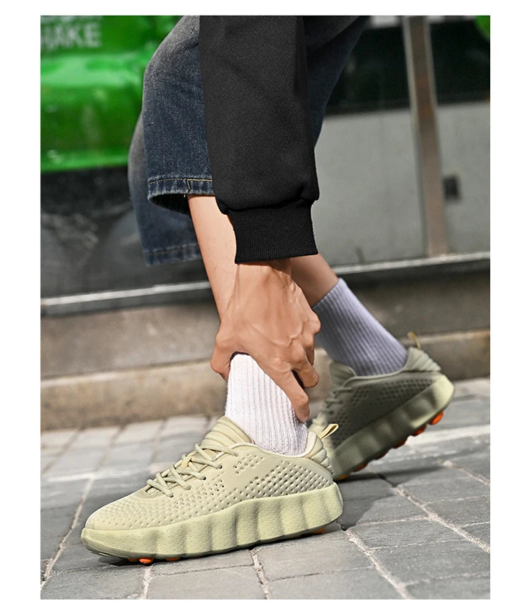 Comfortabele casual herensneakers met voetmassagetechnologie Ademende, lichtgewicht sportschoenen voor dames