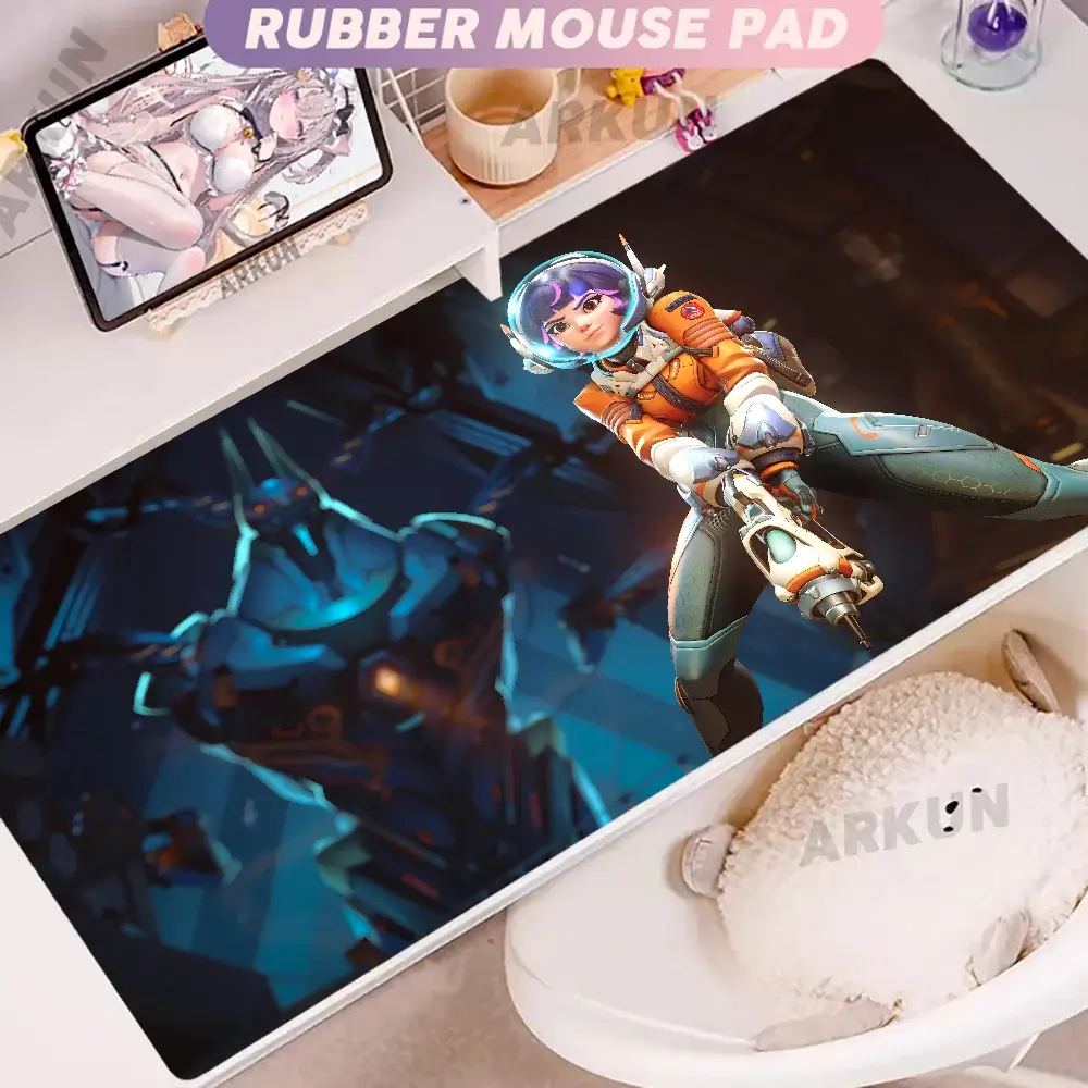 Fashion Large FPS 900x400 Anime Gaming Girl Overwatch Laptop Office Rubber Soft Desk Mat Gaming Mousepad Xxl