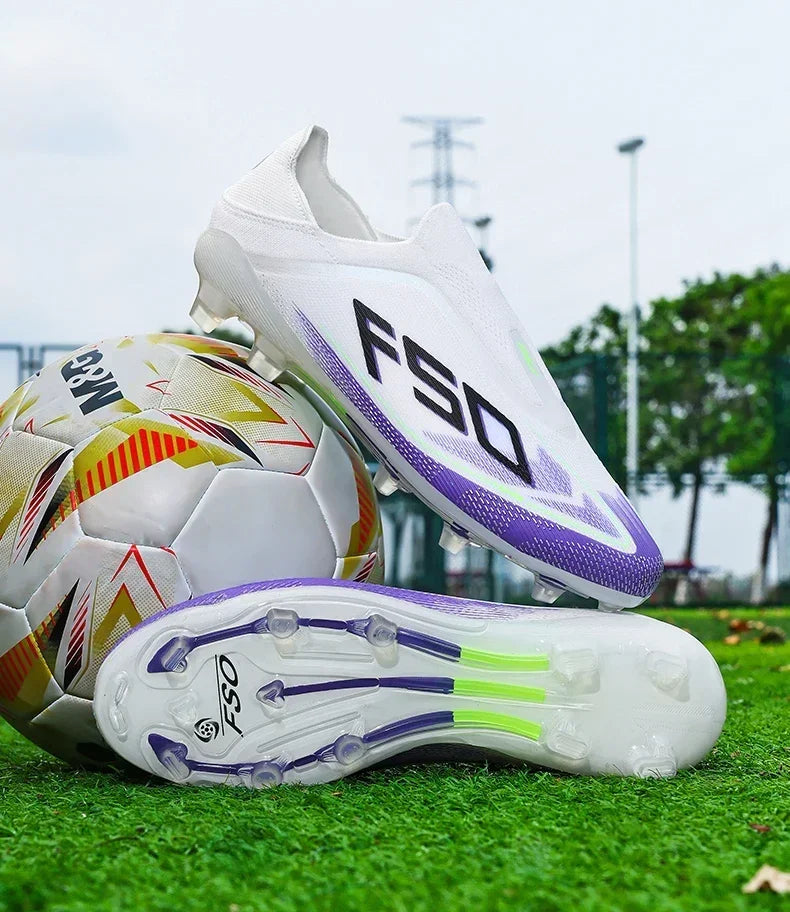 New Men Football Boots Non-Slip Boys Outdoor Hot-selling Soccer Shoes Grass Match Sneakers High-quality Cleats High-top Light