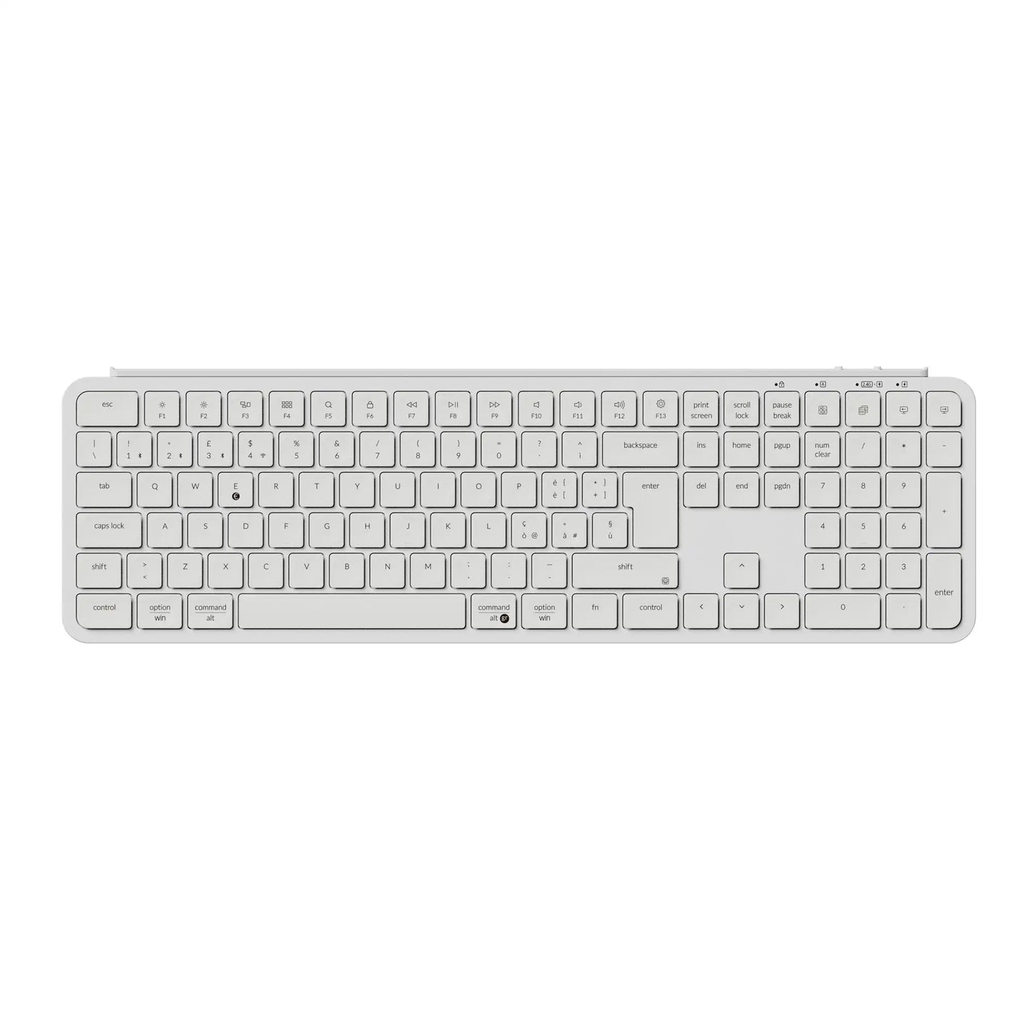 Teclado inalámbrico ultrafino Keychron B6 Pro con distribución ISO, tamaño completo, portátil y ligero, conexiones 2.4GHz y Bluetooth